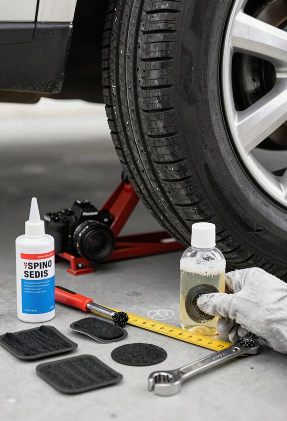 tire damage location and repair limits