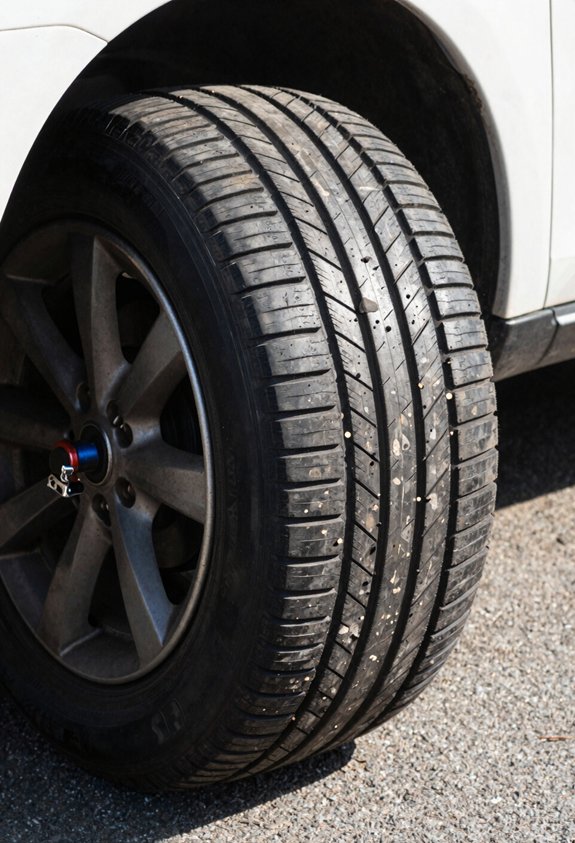 tire noises from debris punctures