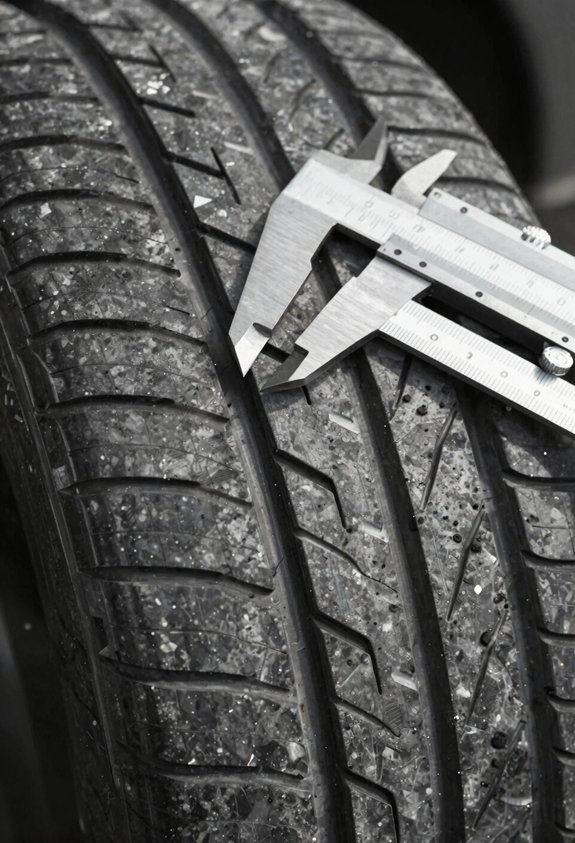 How to Measure Tread on a Tire in 7 Simple Steps 5 tread wear bars indicate replacement