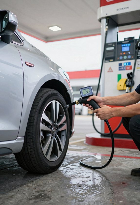 How to Put Air in Your Tire at a Gas Station in 3 Steps 4 verify cold psi match all tires