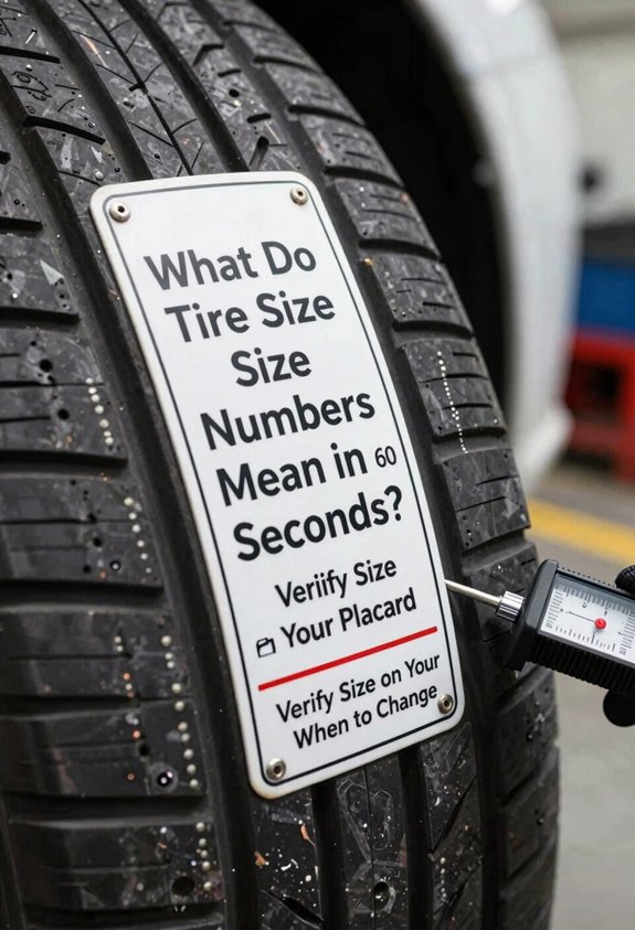 What Do Tire Size Numbers Mean in 60 Seconds? 6 verify tire size from placard accurately