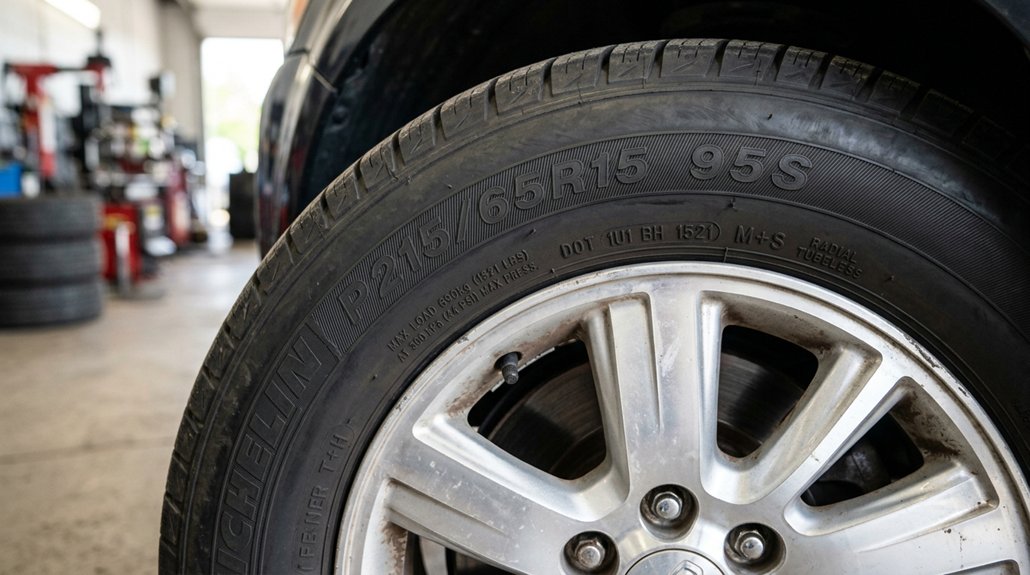 where to locate tire size